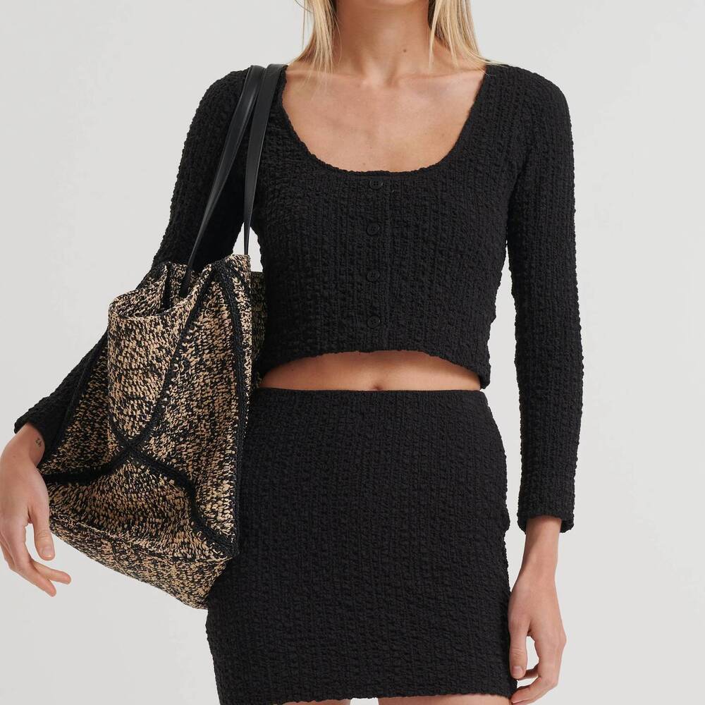 NEW NANUSHKA jylan top in black